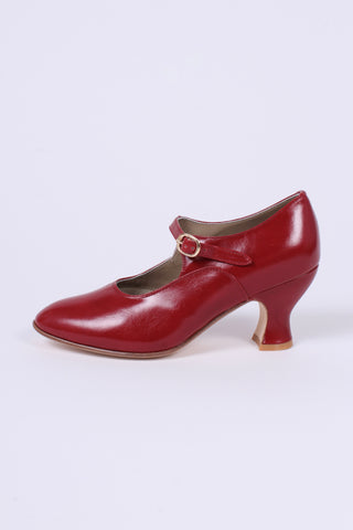 Mary-Jane-Pumps im Stil der 1920er Jahre – Rot – Yvonne