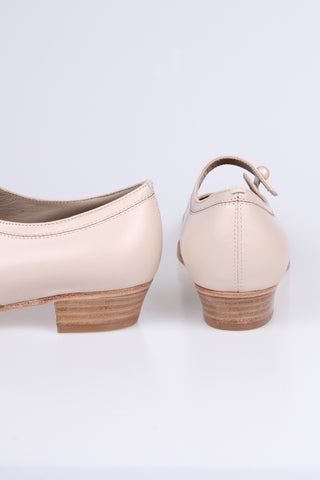 1920er-Jahre-Alltagsschuh - Creme - Ruby