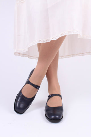 1920er-Jahre-Alltagsschuh - Schwarz - Ruby