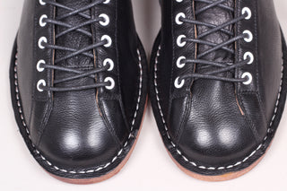 Sportlicher Lederschuh im Stil der 20er/30er Jahre für Herren - Schwarz - Peter