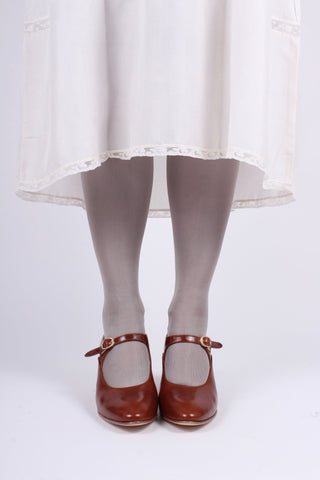 1920's Mary Jane shoes - Cognac brown - Yvonne - memery