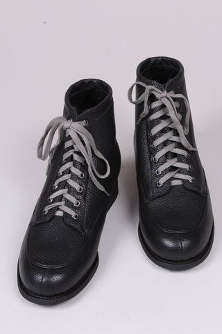 1930s and 1940s winter snow boots with Fur lining - Black - Rita - memery