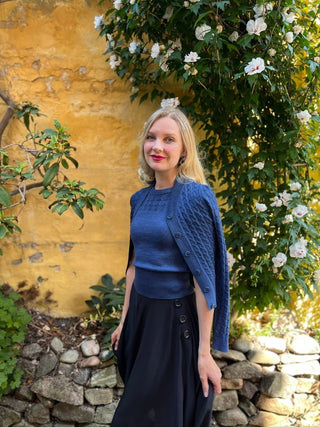 1940s / 1950s style short - sleeved pullover - Blue - Sally - memery
