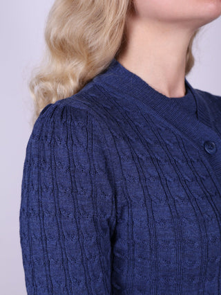 1940s style Cardigan - Blue - Joanne - memery