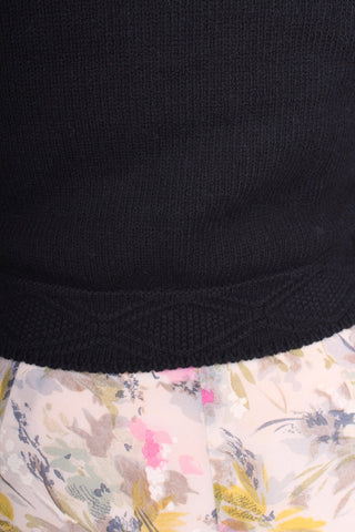 1950s vintage style bolero with pattern - Black - Carol - memery