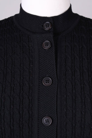 1950s vintage style cardigan - Black - Agnes - memery