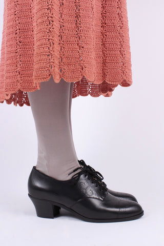 Classic 1930s Oxfords - Black- Juliette