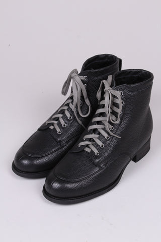 1930s and 1940s winter snow boots with Fur lining - Black - Rita