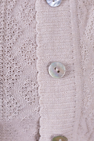 1940s / 1950s style Cardigan - Off-White - Augusta