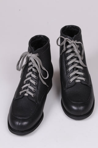 1930s and 1940s winter snow boots with Fur lining - Black - Rita