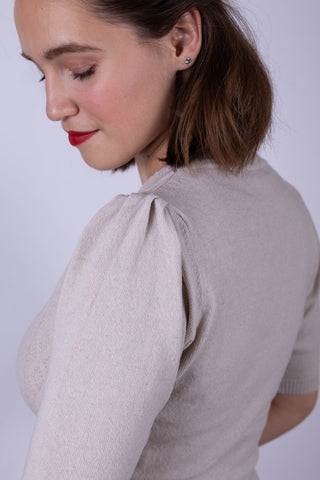 1940s / 1950s style Cardigan - Off-White - Augusta