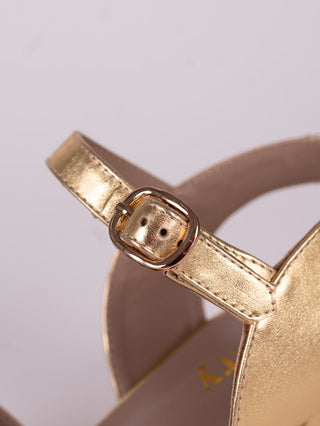 1940er Jahre – Alltagssandale – Gold – Flora