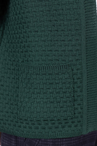 Strickjacke mit offener Vorderseite im Stil der 1920er Jahre - Dark green - Irma