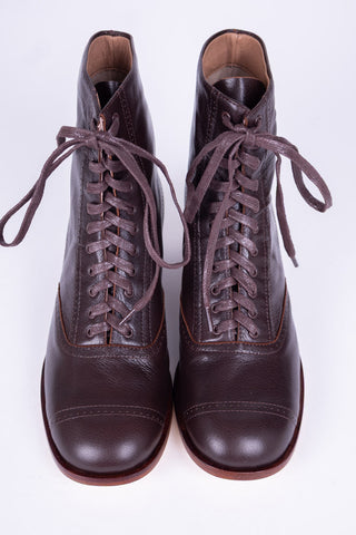 1900er / 1910er Edwardianische Schnürstiefeletten für Teenager - braun - Josephine