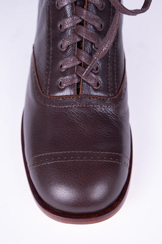 1900er / 1910er Edwardianische Schnürstiefeletten für Teenager - braun - Josephine