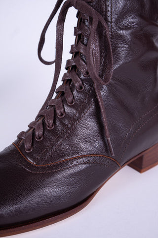 1900er / 1910er Edwardianische Schnürstiefeletten für Teenager - braun - Josephine
