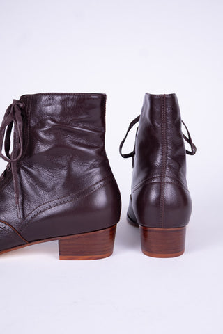 1900er / 1910er Edwardianische Schnürstiefeletten für Teenager - braun - Josephine
