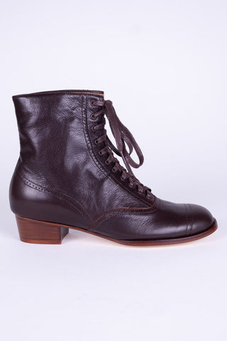 1900er / 1910er Edwardianische Schnürstiefeletten für Teenager - braun - Josephine