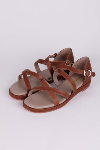Early 1950s summer sandals - Brown - Sophia - memery