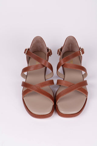 Early 1950s summer sandals - Brown - Sophia - memery