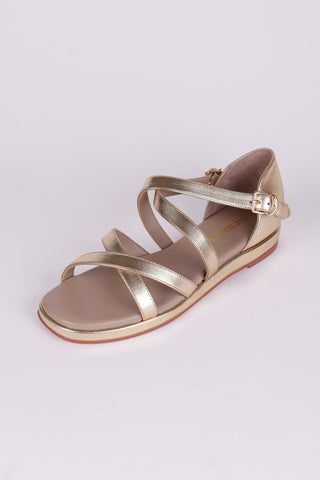 Early 1950s summer sandals - Gold - Sophia - memery