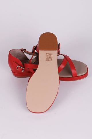 Early 1950s summer sandals - Red - Sophia - memery