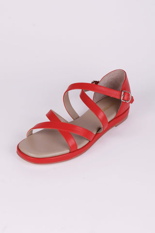 Early 1950s summer sandals - Red - Sophia - memery