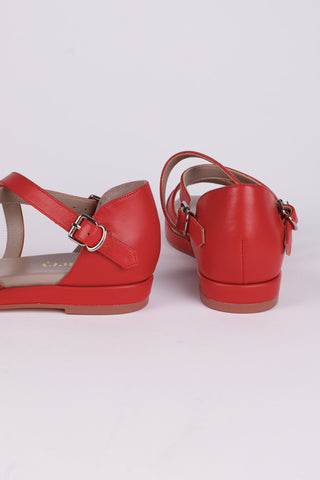 Early 1950s summer sandals - Red - Sophia - memery