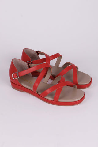 Early 1950s summer sandals - Red - Sophia - memery