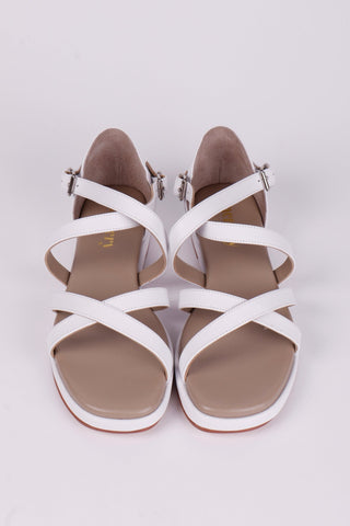 Early 1950s summer sandals - White - Sophia - memery
