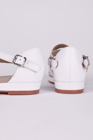 Early 1950s summer sandals - White - Sophia - memery