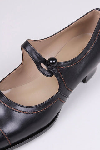 1920s everyday shoe - Black - Ruby - memery
