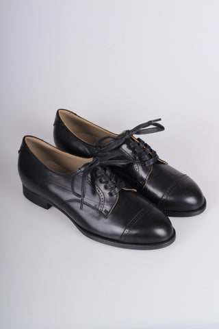 1940s Derby shoes - Black - Eleanor