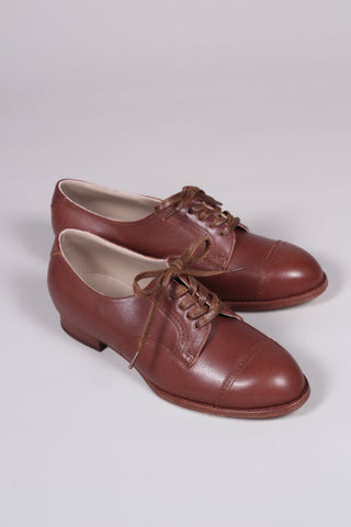 1940s Derby shoes - Brown - Eleanor